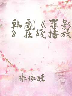 韩剧《罪影权杀》在线播放免费观看