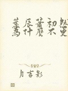 叶辰萧初然小说为什么不更新了