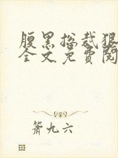 腹黑总裁狠给力全文免费阅读