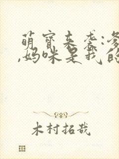 萌宝来袭:爹地,妈咪是我的小说