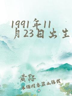 1991年11月23日出生的人命运