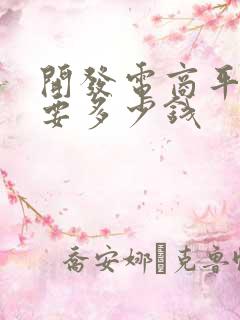 开发电商平台需要多少钱
