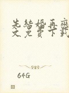 先结婚再恋爱全文免费下载txt