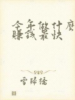 今年做什么行业赚钱最快