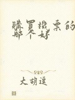 购买机票的软件哪个好