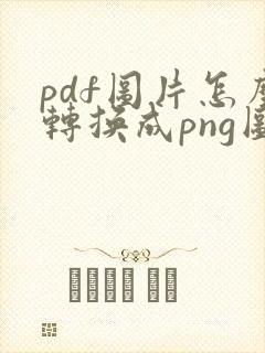 pdf图片怎么转换成png图片