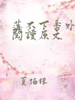 落不下番外免费阅读原文