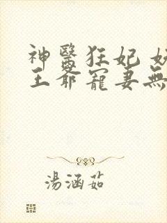 神医狂妃 妖孽王爷宠妻无度