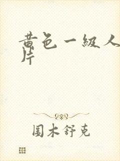 黄色一级人与兽片