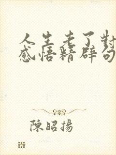 人生老了对感情感悟精辟句子