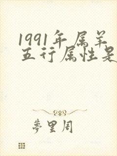 1991年属羊五行属性是什么