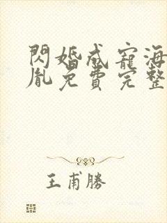 闪婚成宠海彤战胤免费完整