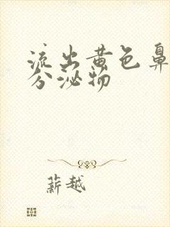 流出黄色鼻涕样分泌物