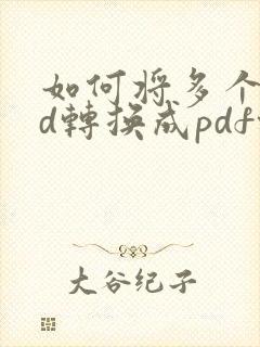 如何将多个cad转换成pdf格式