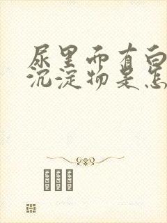 尿里面有白色的沉淀物是怎么回事