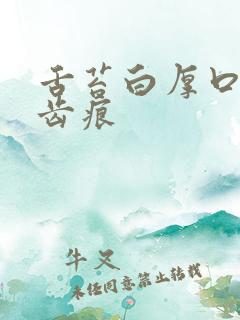 舌苔白厚口臭有齿痕