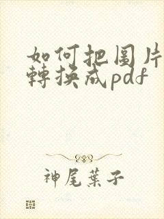 如何把图片快速转换成pdf
