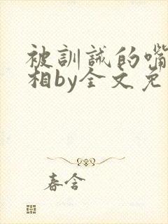 被训诫的嘴硬丞相by全文免费阅读小说