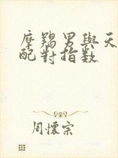 摩羯男与天蝎女配对指数