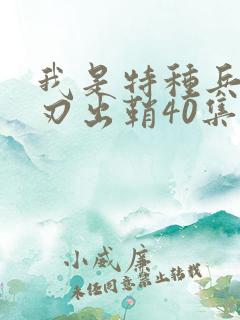 我是特种兵之利刃出鞘40集