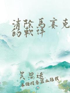 消除马赛克还原的软件