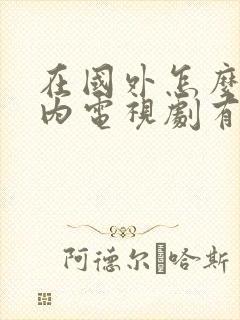 在国外怎么看国内电视剧有什么软件