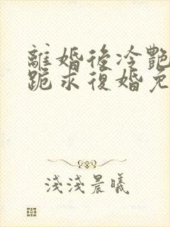 离婚后冷艳总裁跪求复婚免费阅读