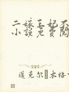 二嫁王妃不好惹小说免费阅读