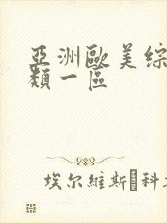 亚洲欧美综合另类一区