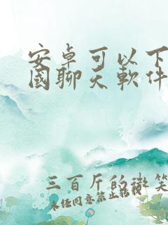 安卓可以下的外国聊天软件