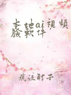 本地ai视频换脸软件
