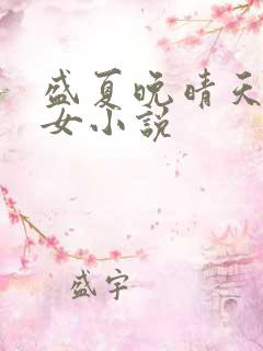 盛夏晚晴天之美女小说