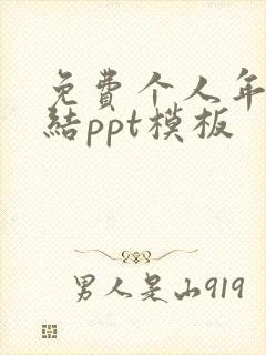 免费个人年终总结ppt模板