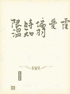 限时偏爱霍司砚温知羽