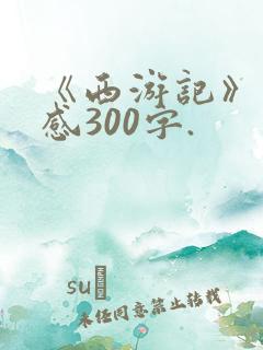 《西游记》读后感300字.