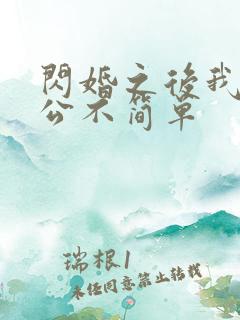 闪婚之后我的老公不简单