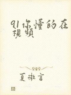 91你懂的在线视频