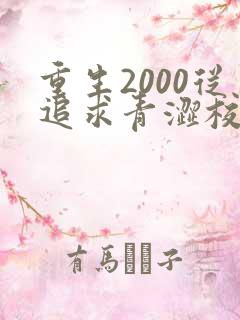 重生2000从追求青涩校花同桌开始的全部小说