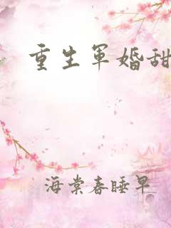 重生军婚甜如蜜
