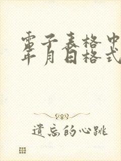电子表格中出生年月日格式转换