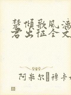 楚倾歌风漓夜随君出征全文免费