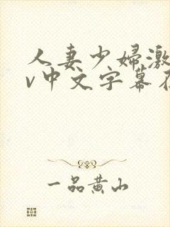 人妻少妇激情av中文字幕在线
