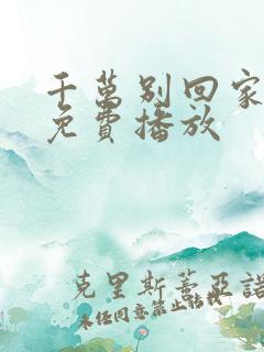 千万别回家电影免费播放