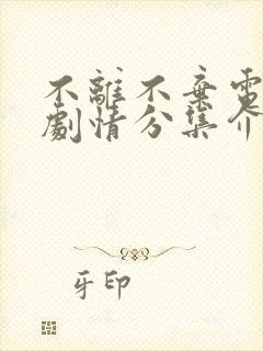 不离不弃电视剧剧情分集介绍