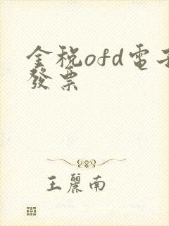 金税ofd电子发票