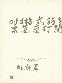 ofd格式的发票怎么打开