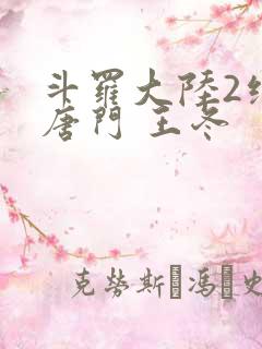 斗罗大陆2绝世唐门 王冬