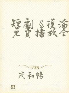 短剧《复沦陷》免费播放全集