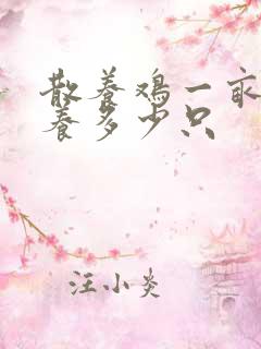 散养鸡一亩地能养多少只