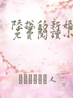 陆总的新婚哑妻免费阅读小说无弹窗
